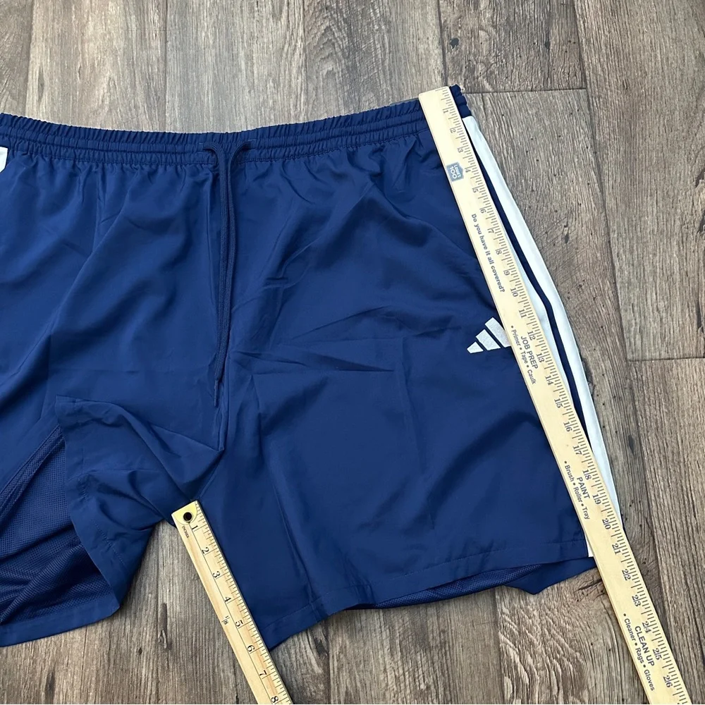 Adidas Multi Sport 3 Stripes Shorts Men’s Size 3XLT Dark Blue White